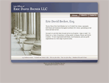 Tablet Screenshot of davidbeckeresq.com
